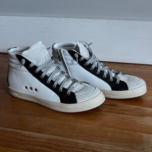Worn once - P448 Monochrome Skate High-Top Sneakers